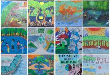 Hơn 500 học sinh phổ thông tham gia cuộc thi vẽ tranh chống Biến đổi khí hậu