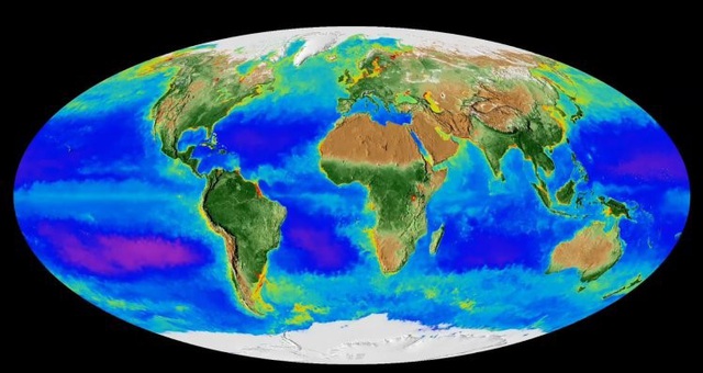  Bản đồ sống của NASA về Trái đất đã ghi lại sự biến đổi khí hậu trong 20 năm qua. 