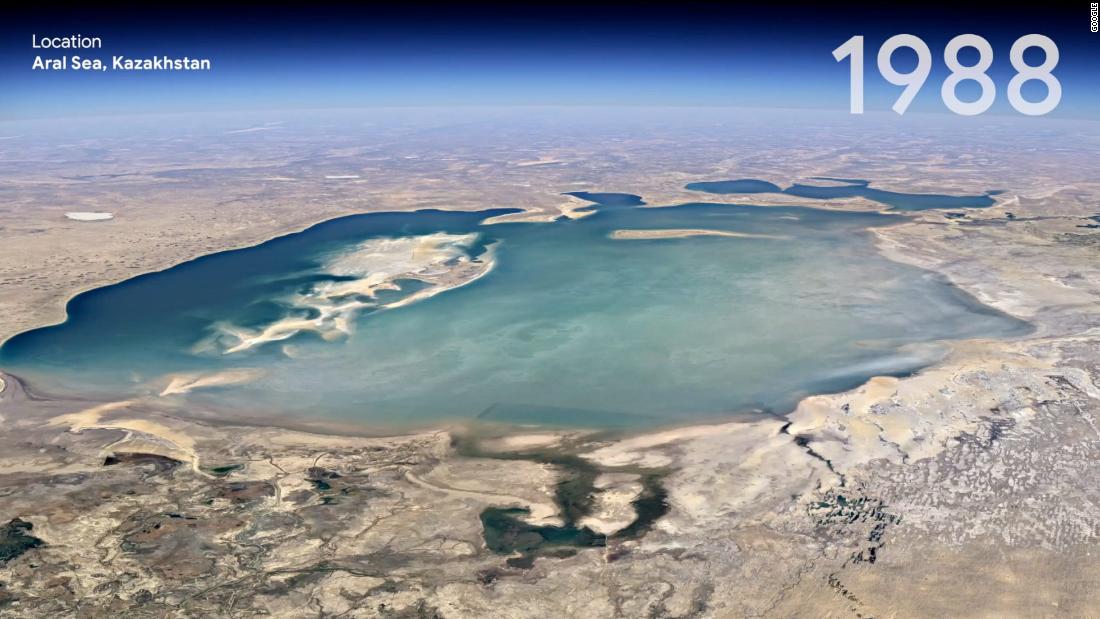 Tác động của biến đổi khí hậu được hiển thị qua Google Earth